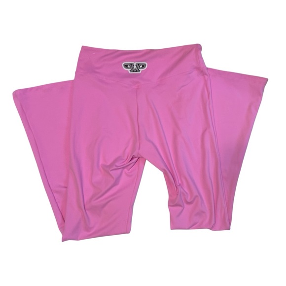 EUC Victorias Secret PINK Flare Racer Leggings- Size Large - Picture 6 of 8